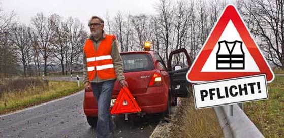 Warnwestenpflicht im Straßenverkehr